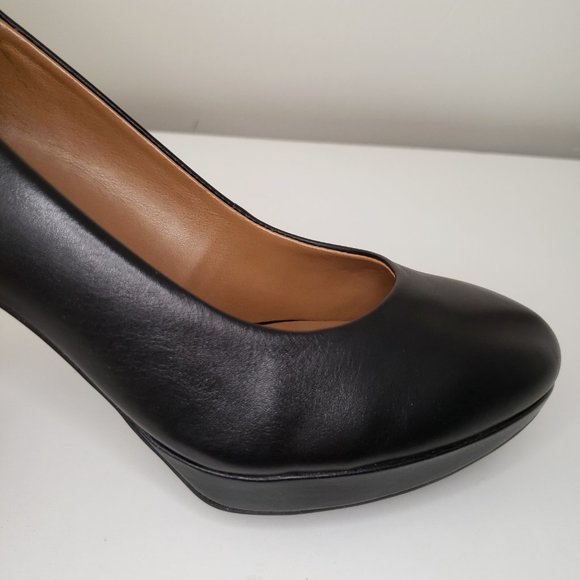 Clarks  Brier Dolly - Black leather pumps NIB 6M - Picture 2 of 13